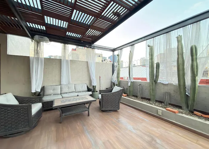 Bright 3 Blocks Frm Reforma W Private Rooftop Apartment Mexico City